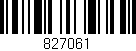Código de barras (EAN, GTIN, SKU, ISBN): '827061'