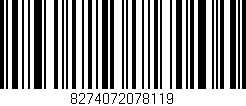 Código de barras (EAN, GTIN, SKU, ISBN): '8274072078119'