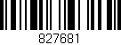 Código de barras (EAN, GTIN, SKU, ISBN): '827681'