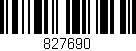 Código de barras (EAN, GTIN, SKU, ISBN): '827690'