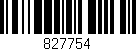 Código de barras (EAN, GTIN, SKU, ISBN): '827754'