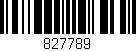 Código de barras (EAN, GTIN, SKU, ISBN): '827789'