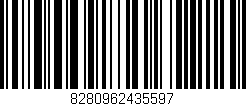 Código de barras (EAN, GTIN, SKU, ISBN): '8280962435597'
