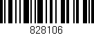 Código de barras (EAN, GTIN, SKU, ISBN): '828106'