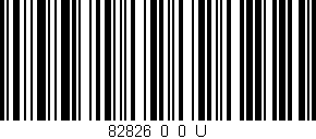 Código de barras (EAN, GTIN, SKU, ISBN): '82826_0_0_U'