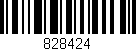 Código de barras (EAN, GTIN, SKU, ISBN): '828424'