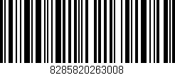 Código de barras (EAN, GTIN, SKU, ISBN): '8285820263008'