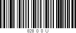 Código de barras (EAN, GTIN, SKU, ISBN): '828_0_0_U'