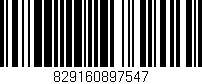 Código de barras (EAN, GTIN, SKU, ISBN): '829160897547'