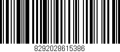 Código de barras (EAN, GTIN, SKU, ISBN): '8292028615386'