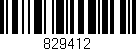 Código de barras (EAN, GTIN, SKU, ISBN): '829412'