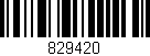 Código de barras (EAN, GTIN, SKU, ISBN): '829420'