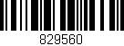 Código de barras (EAN, GTIN, SKU, ISBN): '829560'