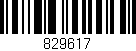 Código de barras (EAN, GTIN, SKU, ISBN): '829617'