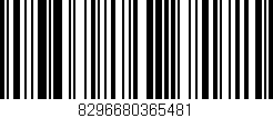 Código de barras (EAN, GTIN, SKU, ISBN): '8296680365481'