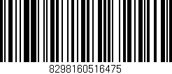 Código de barras (EAN, GTIN, SKU, ISBN): '8298160516475'