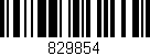 Código de barras (EAN, GTIN, SKU, ISBN): '829854'