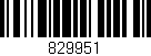 Código de barras (EAN, GTIN, SKU, ISBN): '829951'