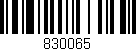 Código de barras (EAN, GTIN, SKU, ISBN): '830065'