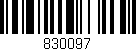 Código de barras (EAN, GTIN, SKU, ISBN): '830097'
