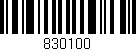 Código de barras (EAN, GTIN, SKU, ISBN): '830100'
