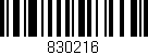 Código de barras (EAN, GTIN, SKU, ISBN): '830216'