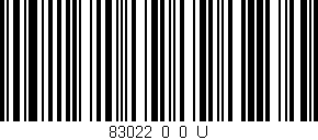 Código de barras (EAN, GTIN, SKU, ISBN): '83022_0_0_U'