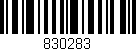Código de barras (EAN, GTIN, SKU, ISBN): '830283'