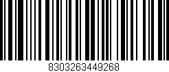 Código de barras (EAN, GTIN, SKU, ISBN): '8303263449268'