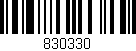 Código de barras (EAN, GTIN, SKU, ISBN): '830330'