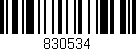 Código de barras (EAN, GTIN, SKU, ISBN): '830534'