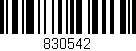 Código de barras (EAN, GTIN, SKU, ISBN): '830542'