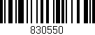 Código de barras (EAN, GTIN, SKU, ISBN): '830550'
