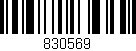 Código de barras (EAN, GTIN, SKU, ISBN): '830569'