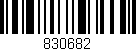 Código de barras (EAN, GTIN, SKU, ISBN): '830682'