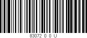 Código de barras (EAN, GTIN, SKU, ISBN): '83072_0_0_U'