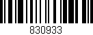 Código de barras (EAN, GTIN, SKU, ISBN): '830933'