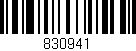 Código de barras (EAN, GTIN, SKU, ISBN): '830941'