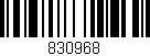 Código de barras (EAN, GTIN, SKU, ISBN): '830968'