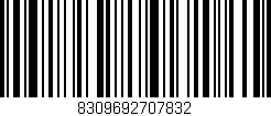 Código de barras (EAN, GTIN, SKU, ISBN): '8309692707832'