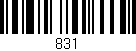Código de barras (EAN, GTIN, SKU, ISBN): '831'