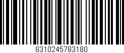 Código de barras (EAN, GTIN, SKU, ISBN): '8310245783180'