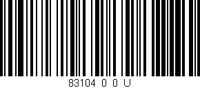 Código de barras (EAN, GTIN, SKU, ISBN): '83104_0_0_U'