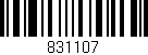 Código de barras (EAN, GTIN, SKU, ISBN): '831107'