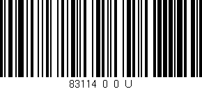 Código de barras (EAN, GTIN, SKU, ISBN): '83114_0_0_U'