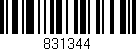 Código de barras (EAN, GTIN, SKU, ISBN): '831344'