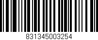 Código de barras (EAN, GTIN, SKU, ISBN): '831345003254'