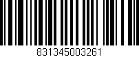 Código de barras (EAN, GTIN, SKU, ISBN): '831345003261'