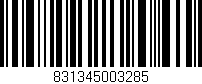 Código de barras (EAN, GTIN, SKU, ISBN): '831345003285'