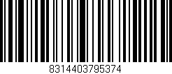 Código de barras (EAN, GTIN, SKU, ISBN): '8314403795374'